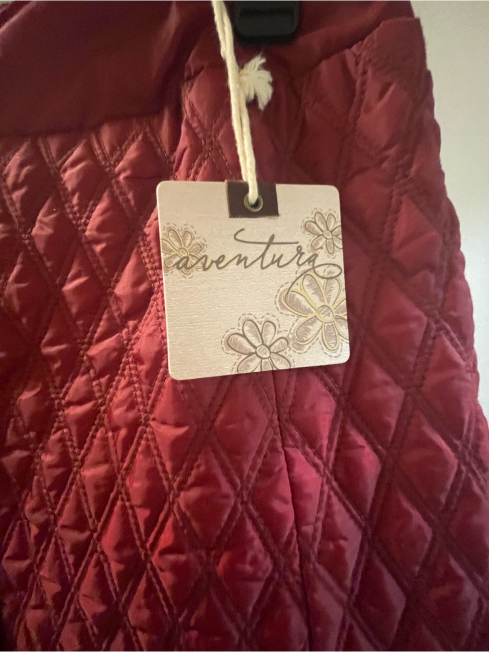 NWT Aventura Jensen Quilted Skirt MED Biking Red Snap Front Puffer Mini